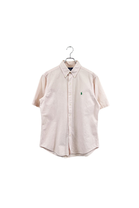 90's Ralph Lauren pink stripe shirt