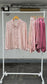 Pink long sleeve silky blouse set x10 