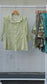 Green short sleeve silky blouse set x10 