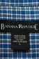 BANANA REPUBLIC blue check shirt