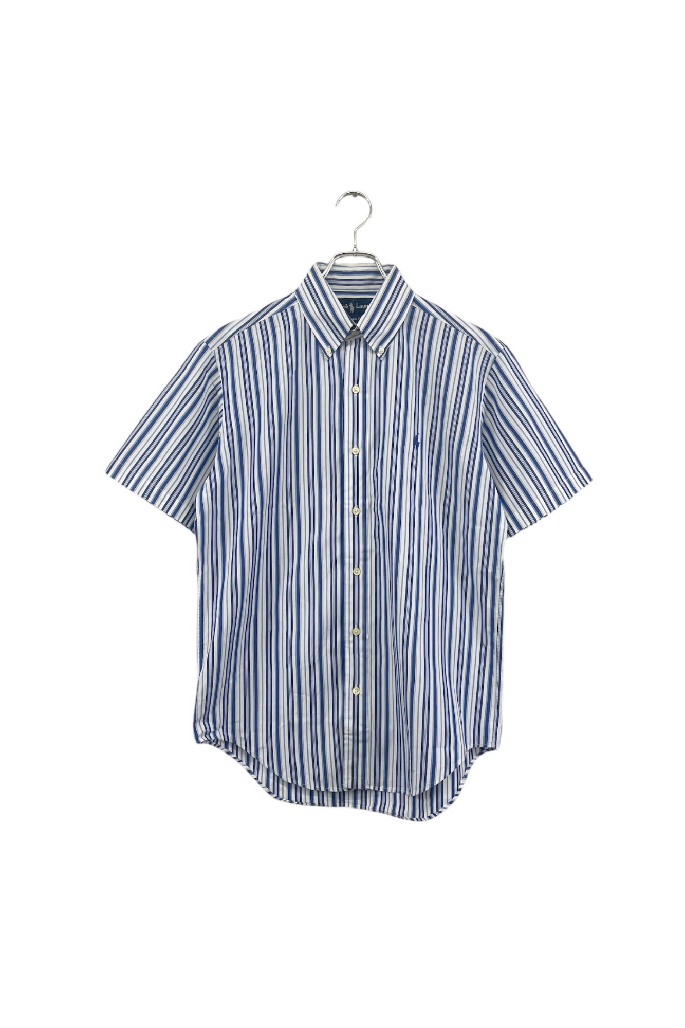 90's Ralph Lauren blue striped shirt