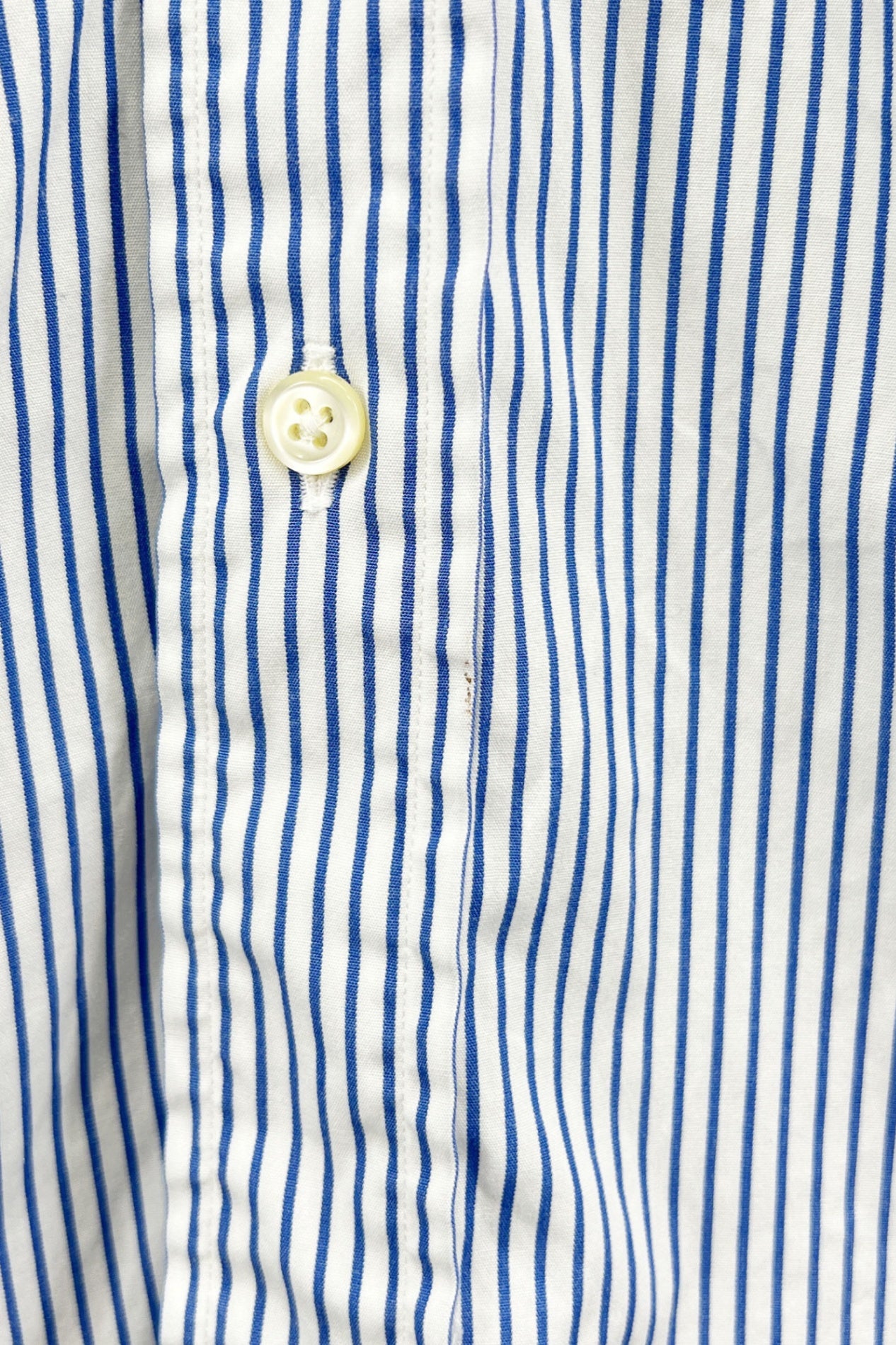 90's Ralph Lauren CUSTOM FIT blue stripe shirt