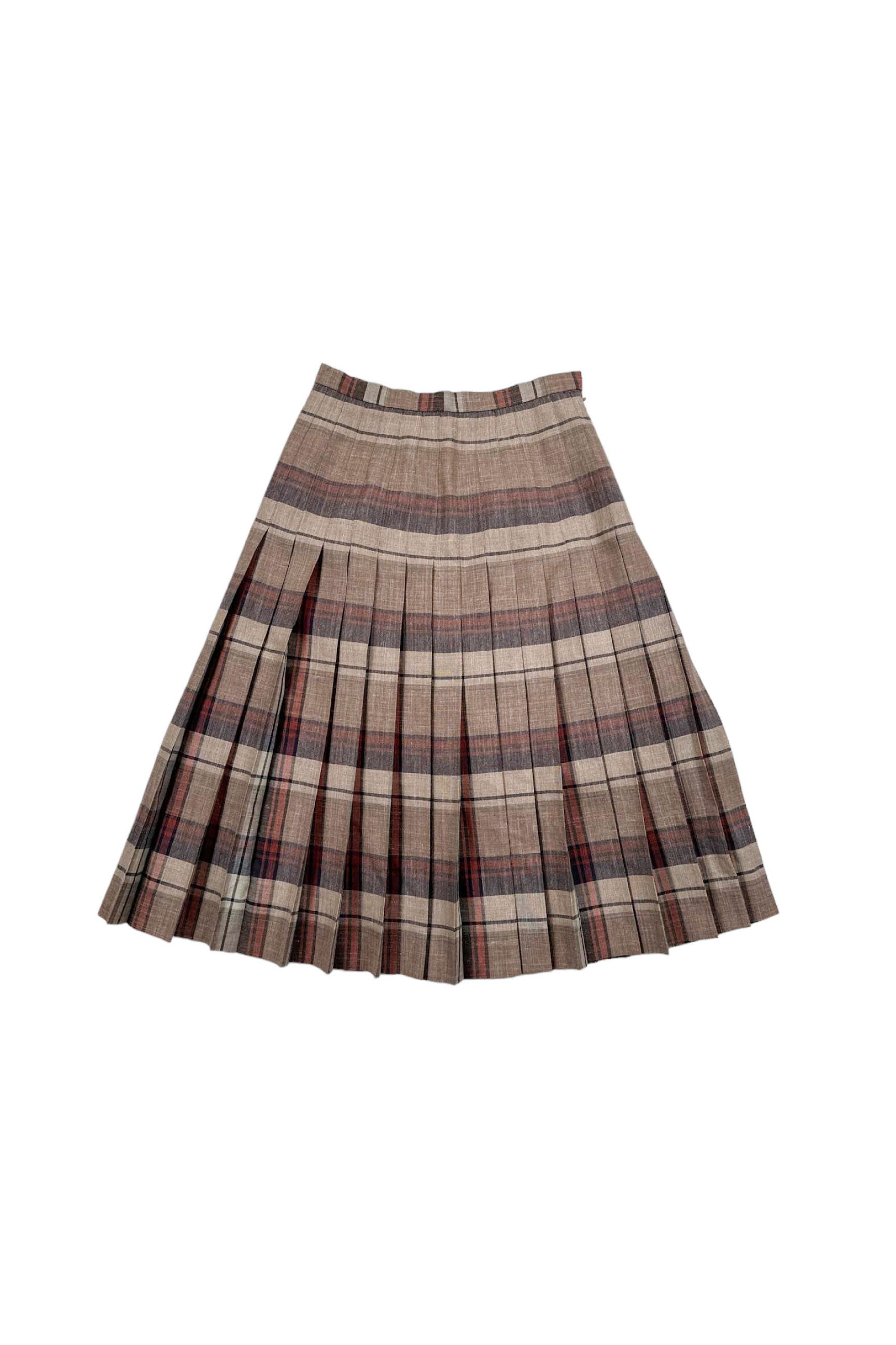 【rosy monster】check pleats skirt