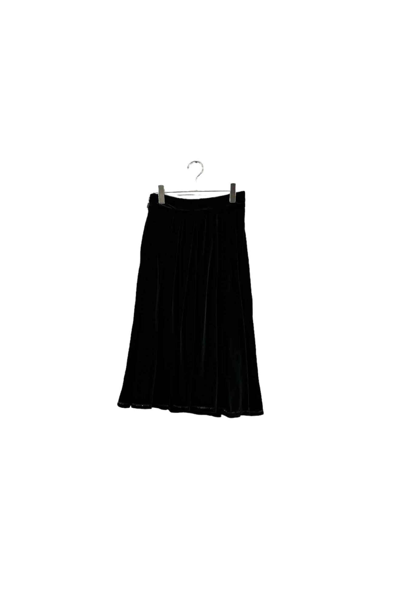 Made in FRANCE Guy Laroche black velor skirt