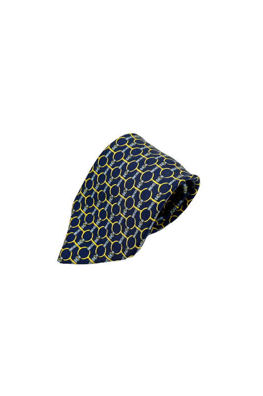 Made in FRANCE blue design tie