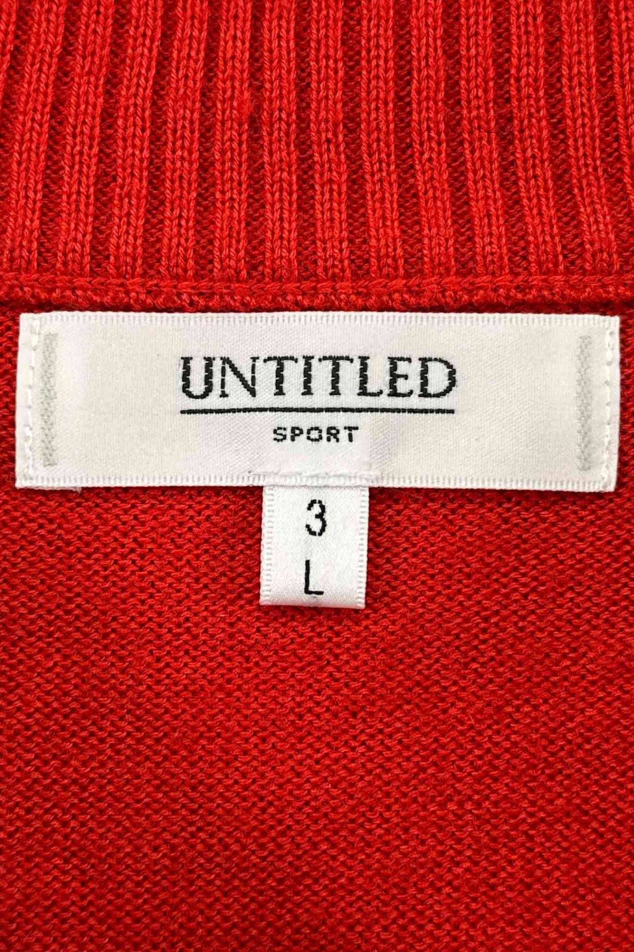 UNTITLED SPORT 红色毛衣