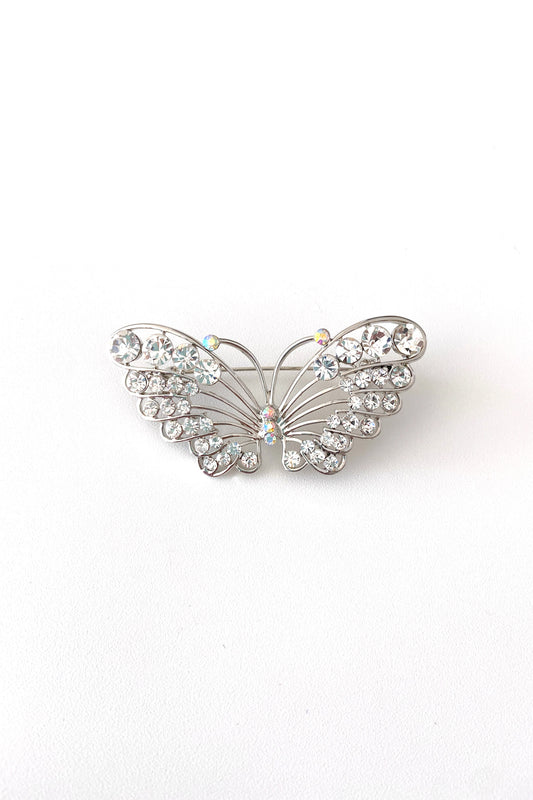 Vintage silver butterfly brooch 輝く翼