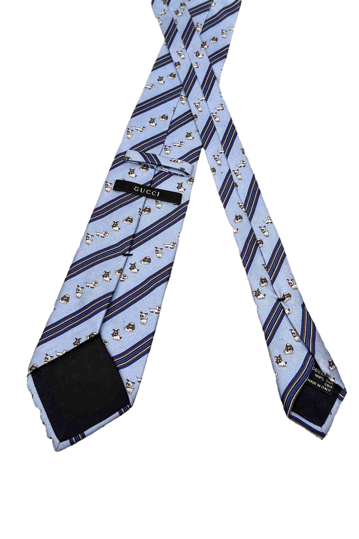 Made in ITALY dog silk tie