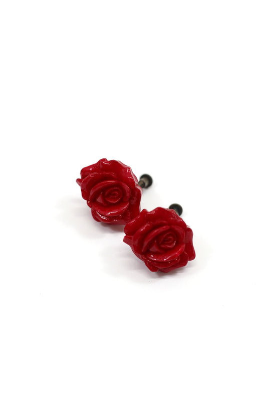 Vintage rose earrings 真実の愛