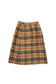 90's wool check skirt