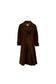 Ecole brown leather coat