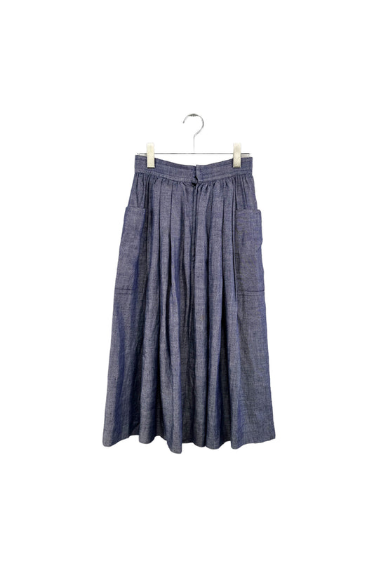 Blue flare skirt