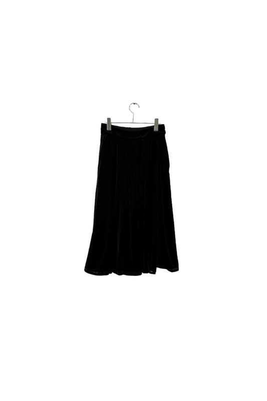 Made in France Guy Laroche black velour skirt