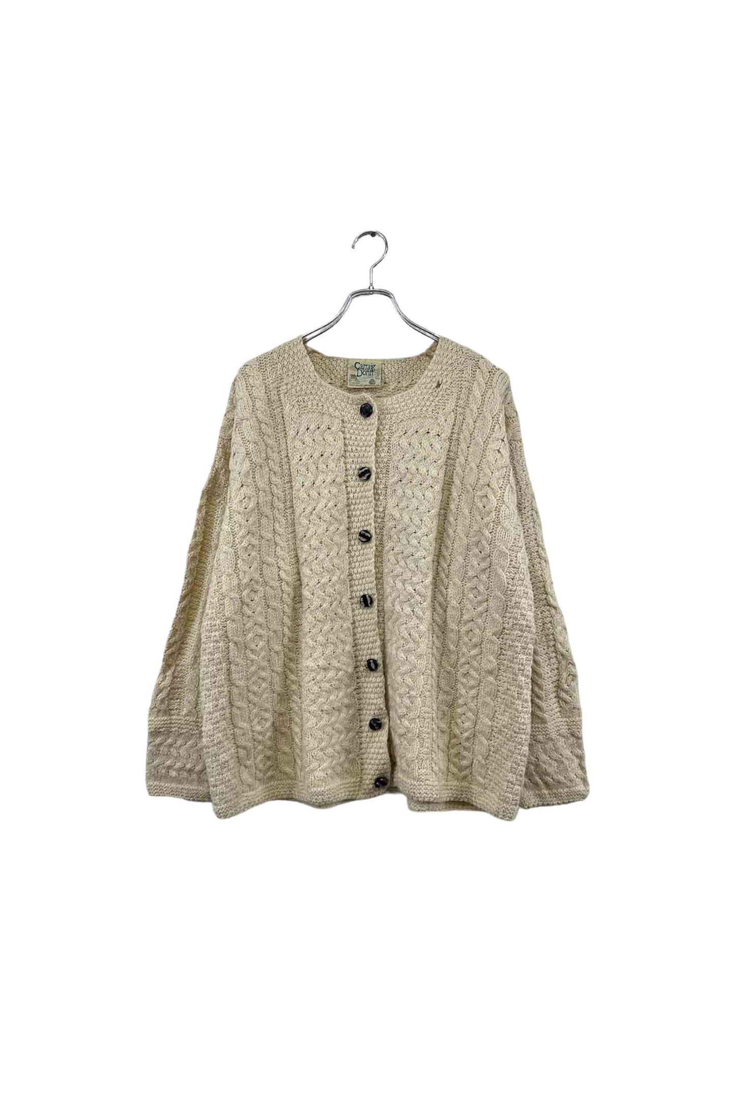 Made in Ireland Carraig Donn aran knit cardigan