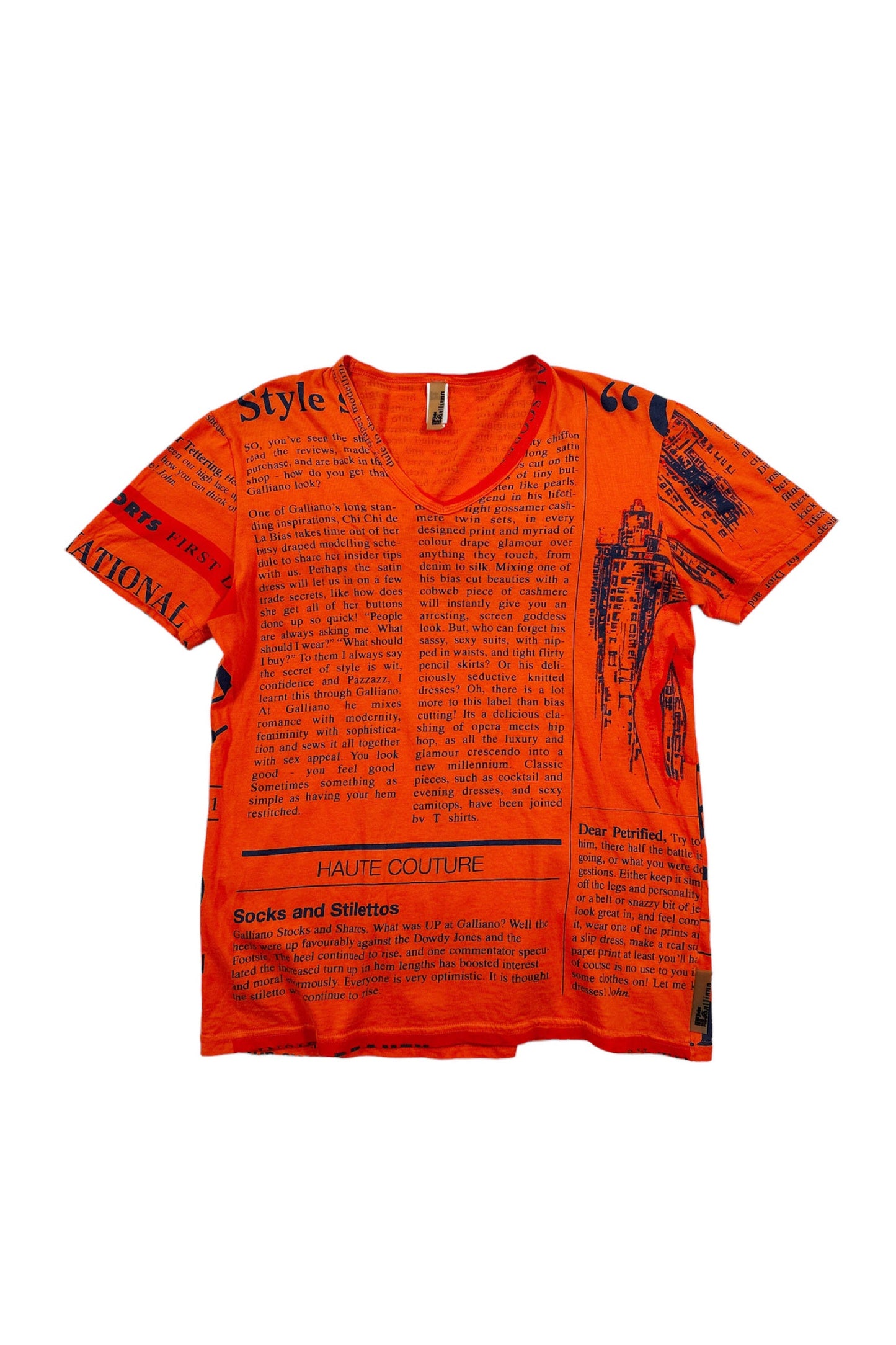 90's Made in ITALY John Galliano T-shirt