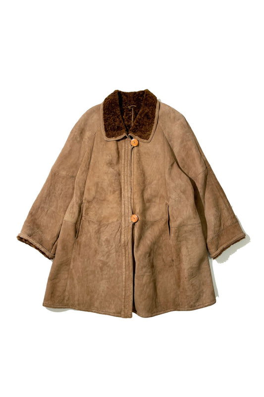 80's vintage Made in ITALY Shearling mouton coat