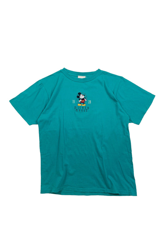 90's BRAZOS SPORTSWEAR mickey T-shirt green