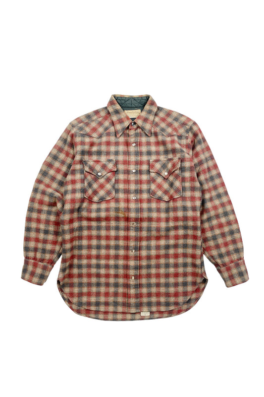 70's 80's Pendleton check western shirt