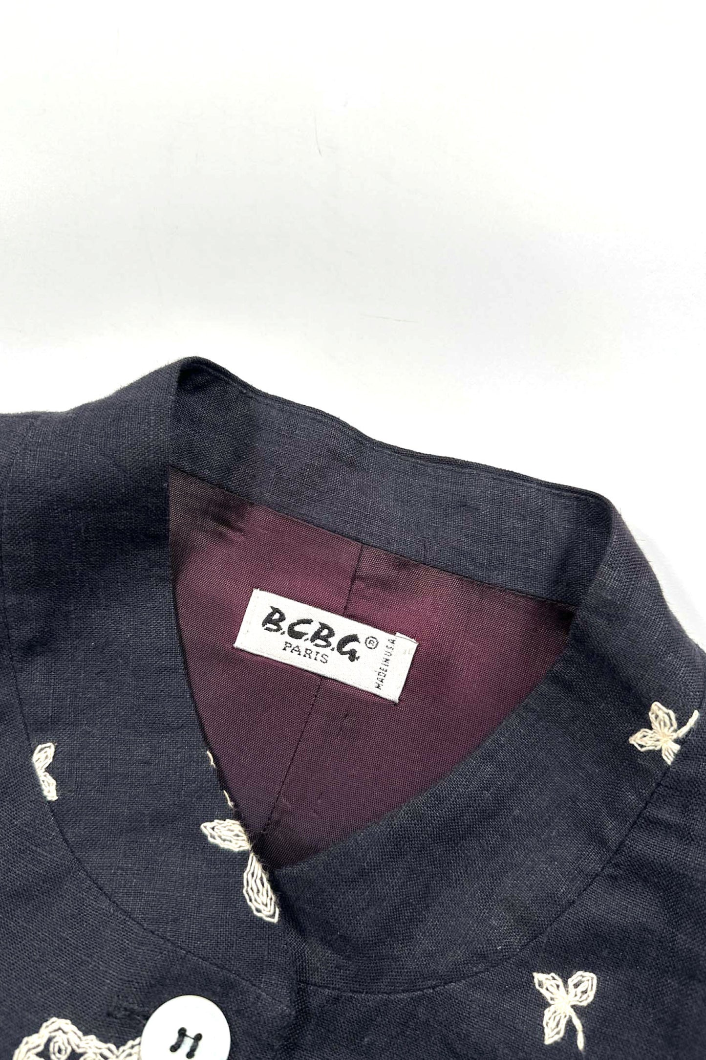 Made in USA B.C.B.G linen jacket