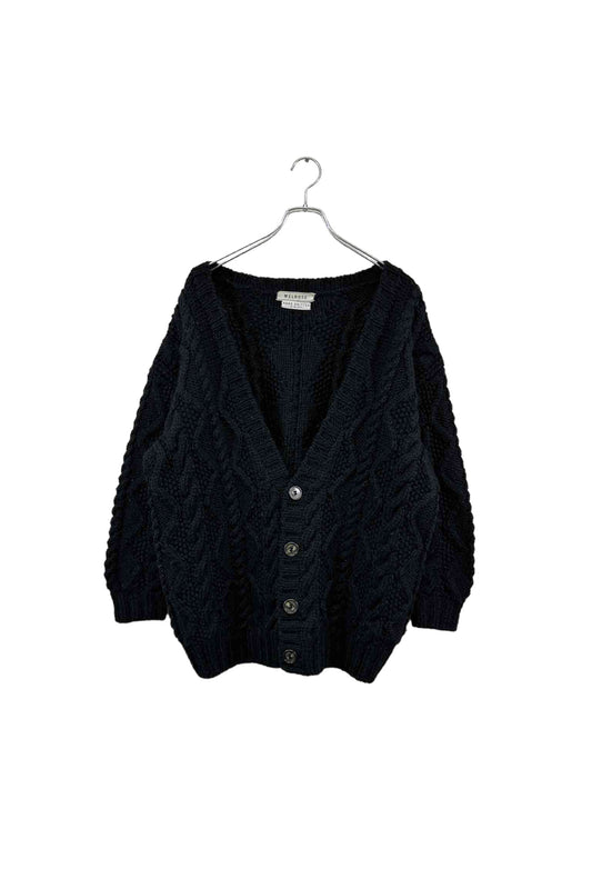 MELROSE black knit cardigan