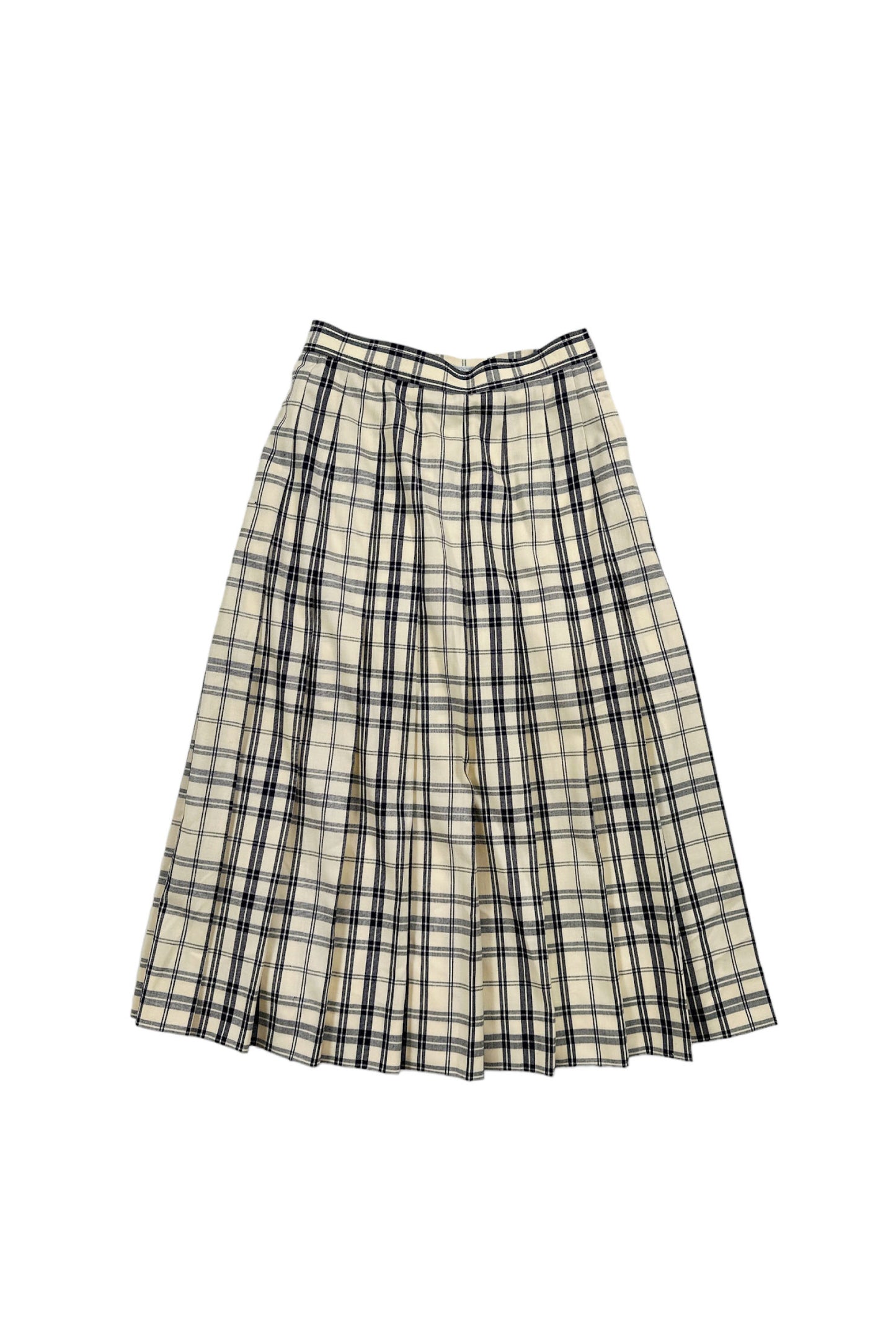 Check pleats skirt
