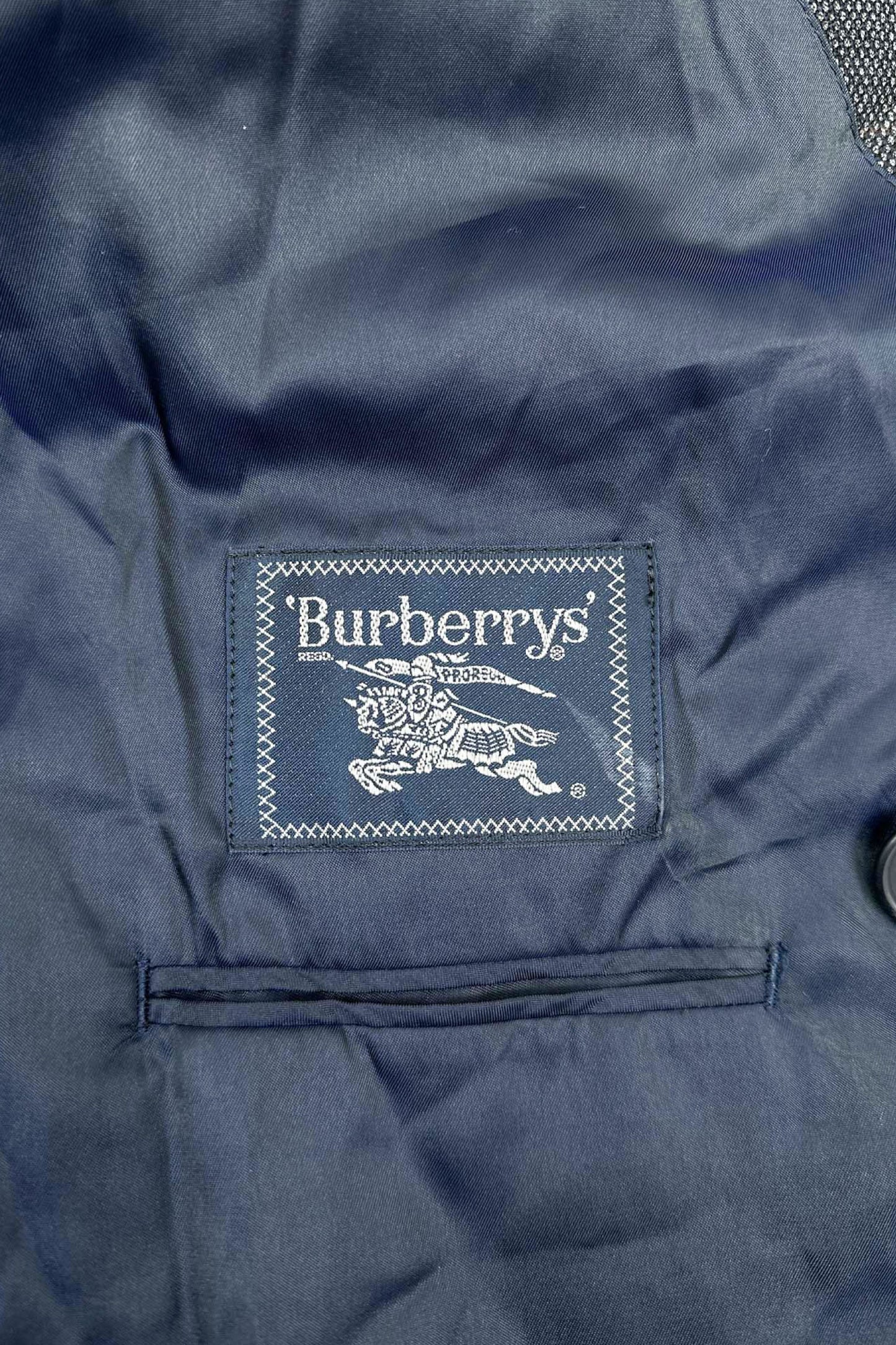 90‘s Burberrys' gray check jaclet