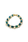 Vintage gold bracelet Green magic