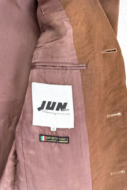 90's JUN MEN brown tailored jacket