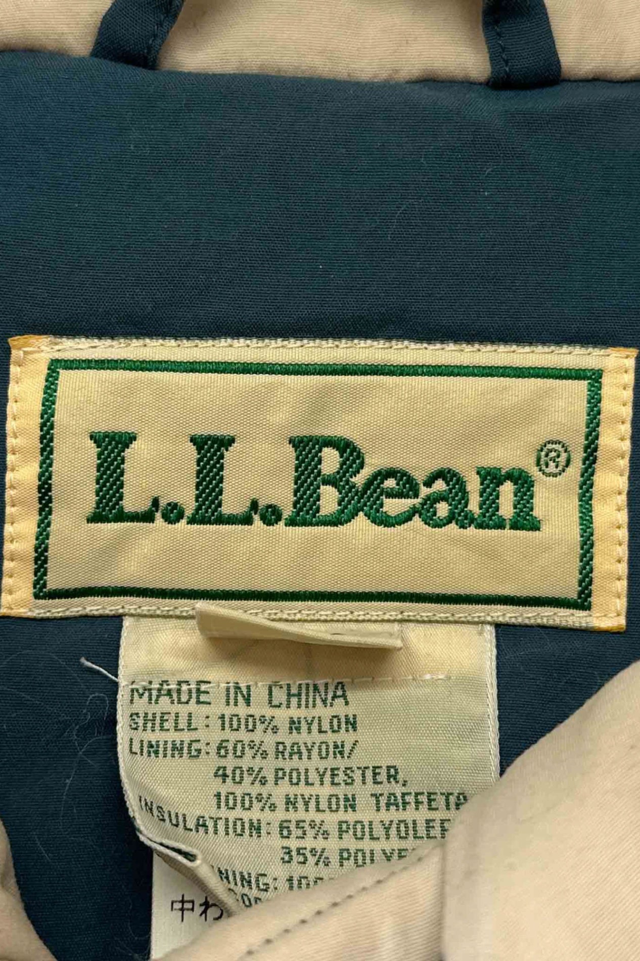 70 年代 80 年代 LLBean 蓝色外套
