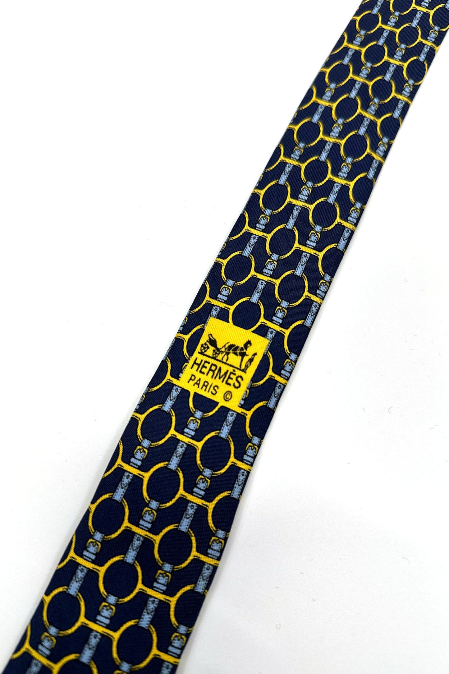 Made in FRANCE blue design tie