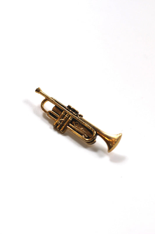 Vintage trumpet motif brooch 愛と情熱を奏でる