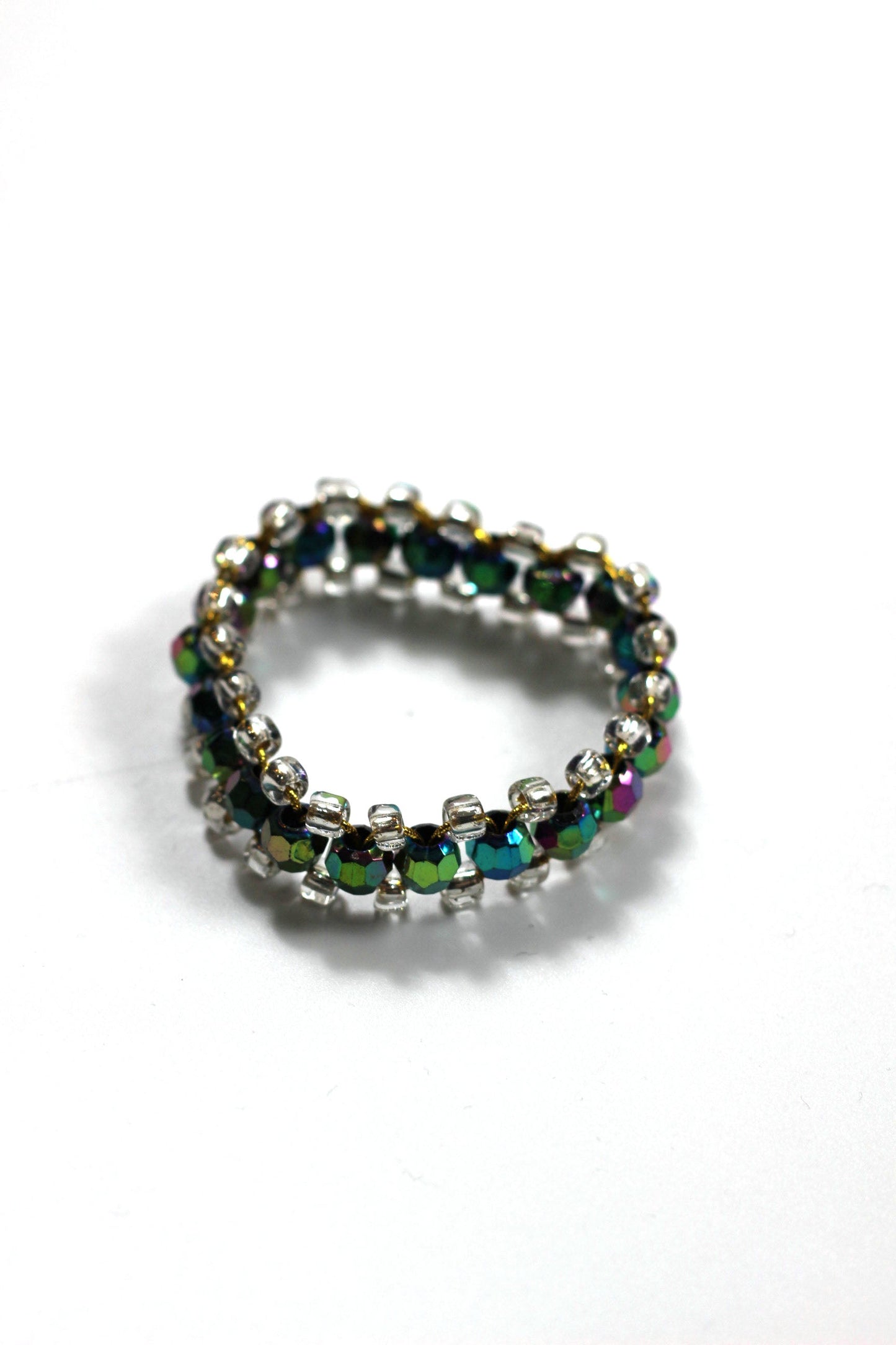 Vintage beads bracelet 深海の鉱石