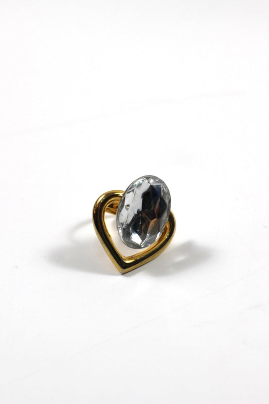 Vintage crystal ring クリスタルの輝き