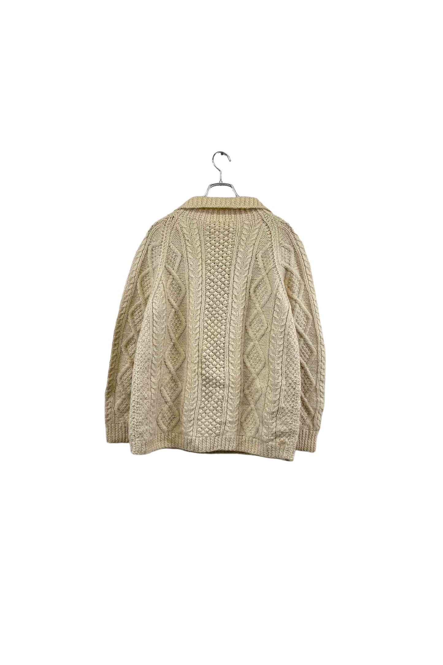 E.DISACUIO white knit cardigan