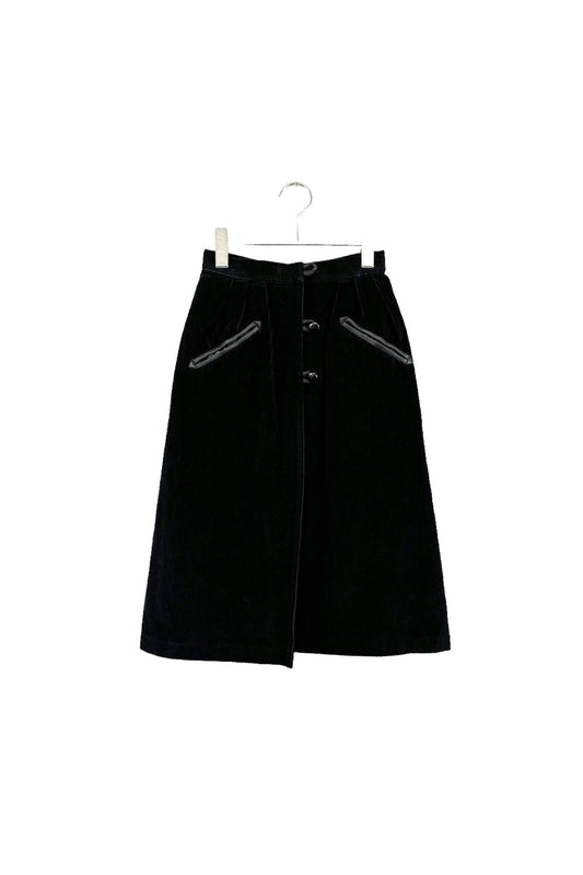 Black corduroy skirt