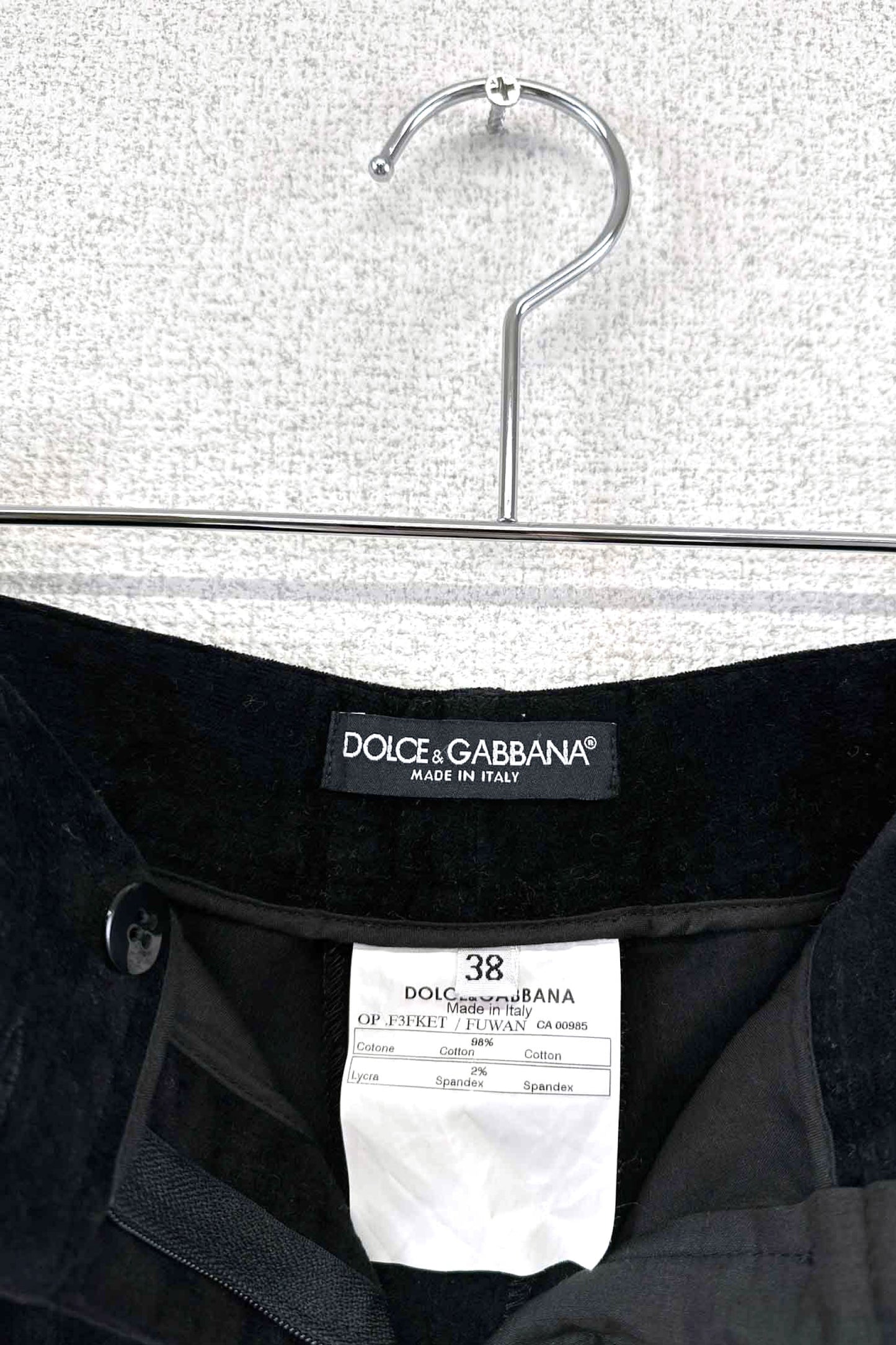 Made in ITALY DOLCE&GABBANA velor pants