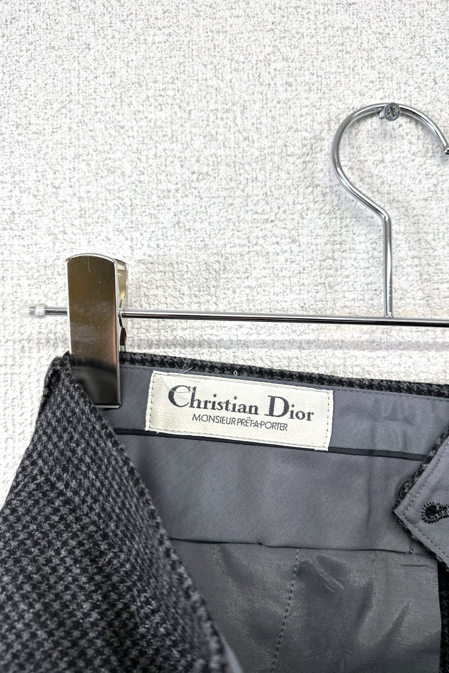 Christian Dior MONSIEUR PRET-A-PORTER houndstooth pants