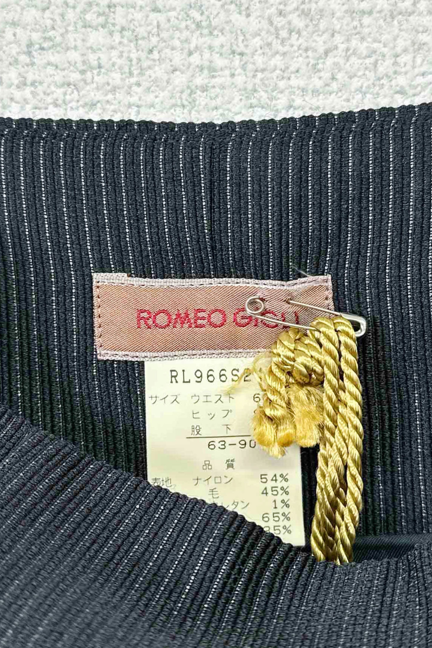 ROMEO GIGLI stripe pencil skirt