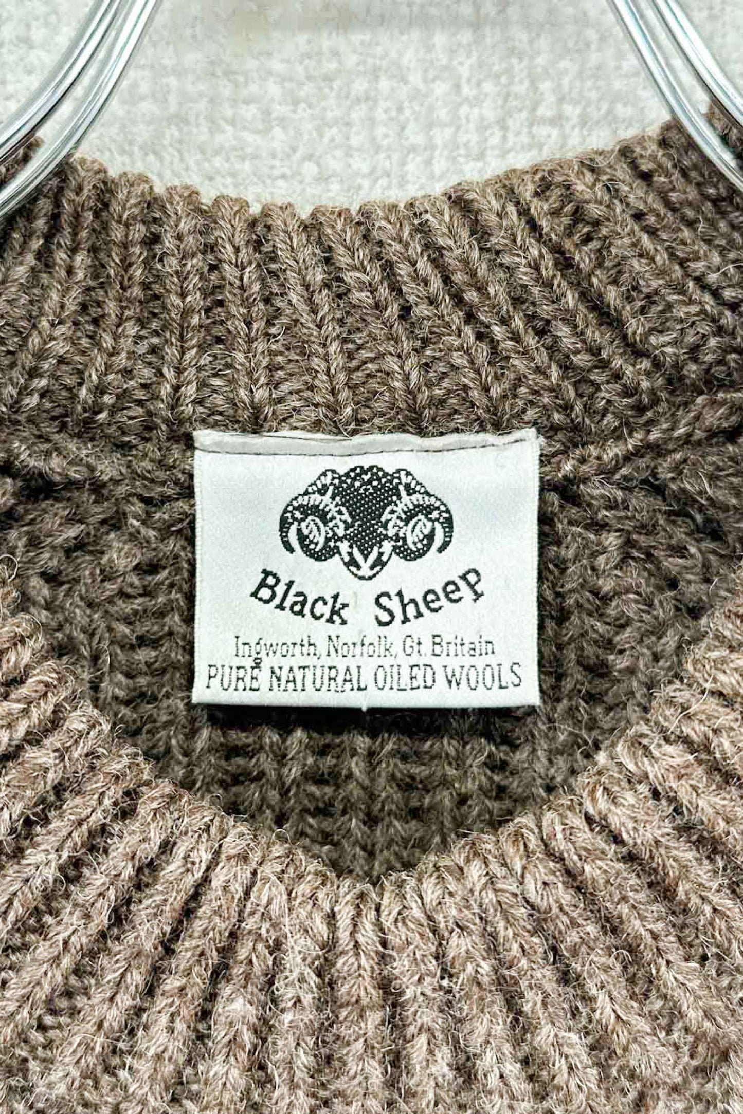 英国制造黑羊毛衣