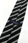 Made in ITALY black stripe tie