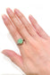 Vintage pastel green stone ring Gentle beauty