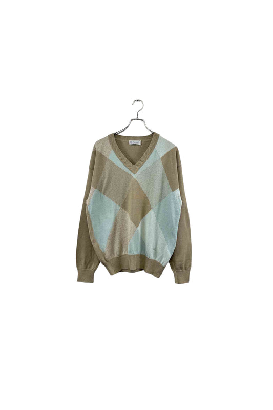 90's Burberry argyle sweater