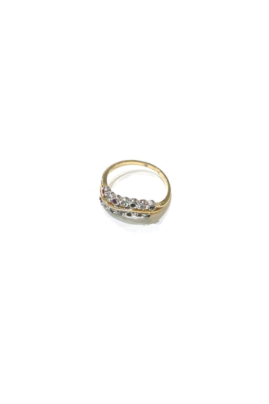 Vintage gold ring Spark of passion
