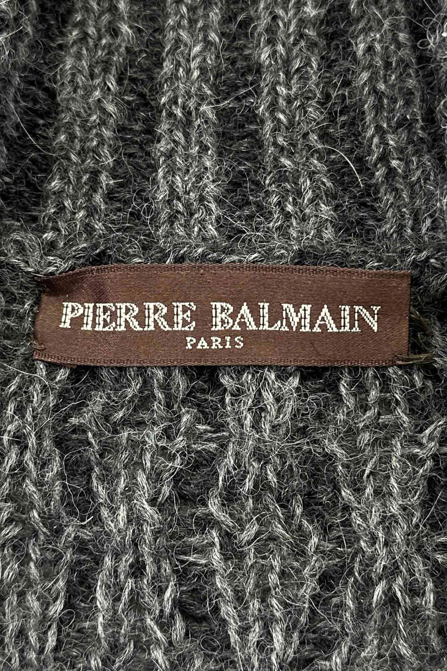 PIERRE BALMAIN gray sweater