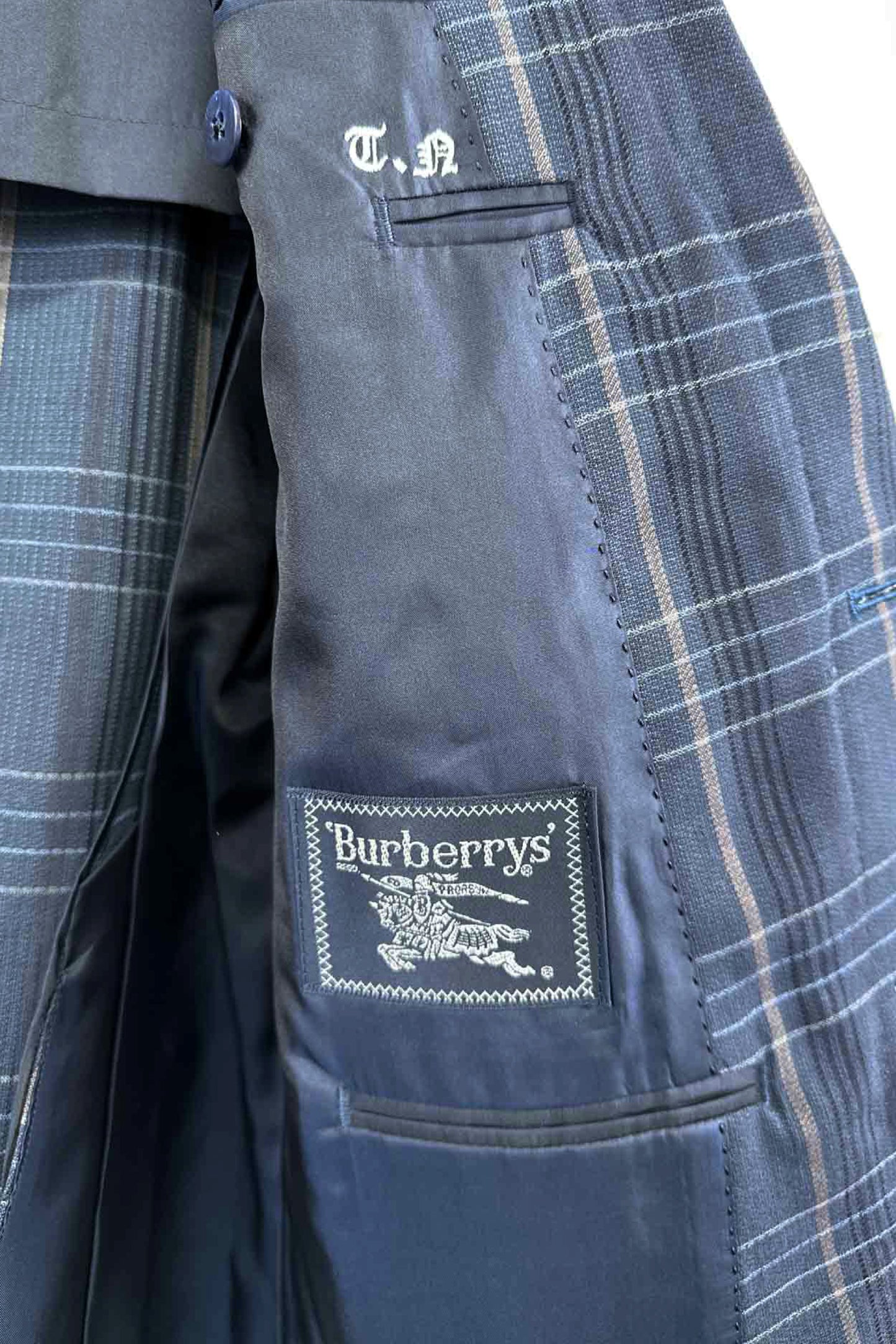 90's Burberrys check tailored jacket