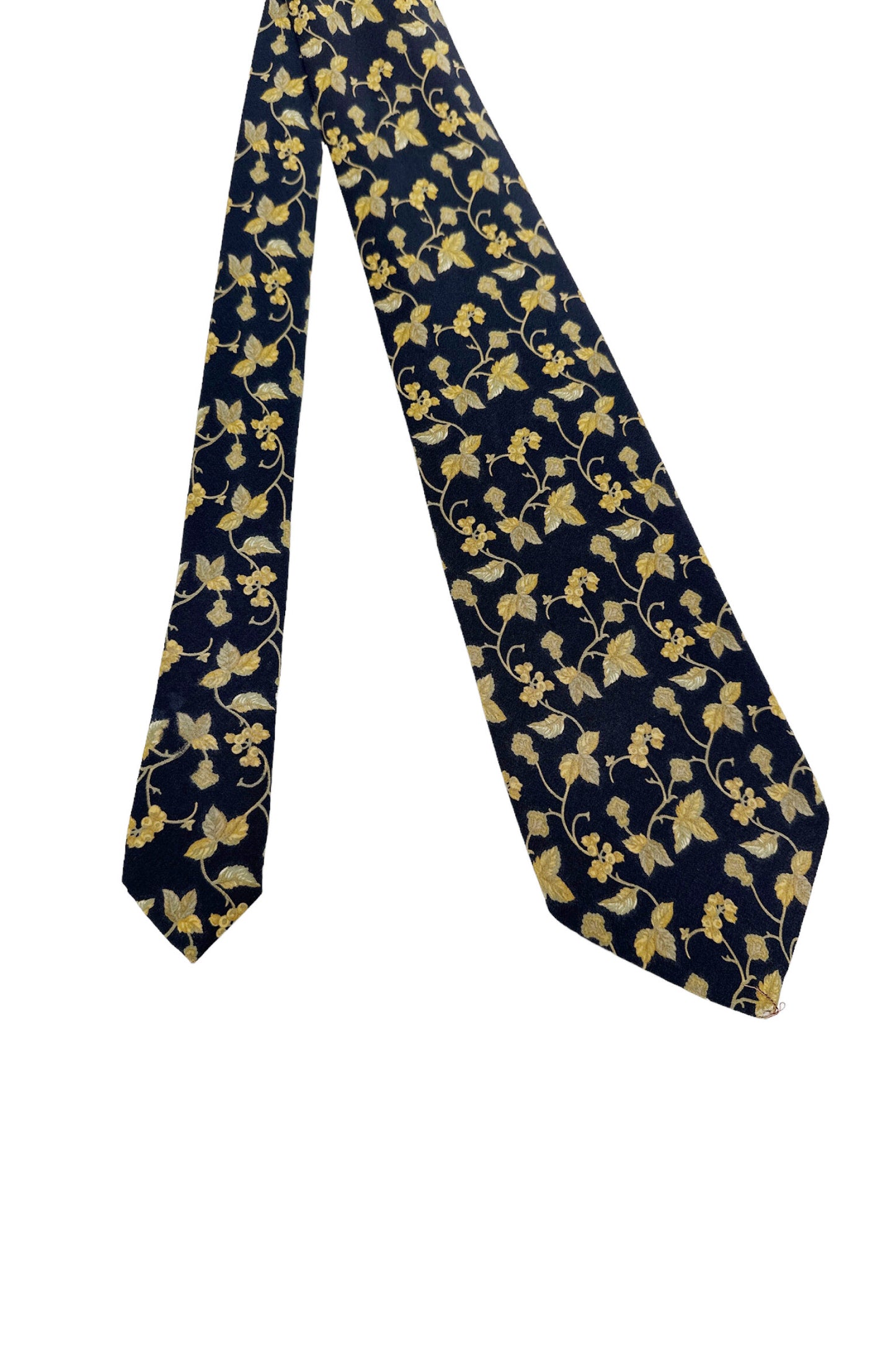 Navy floral tie
