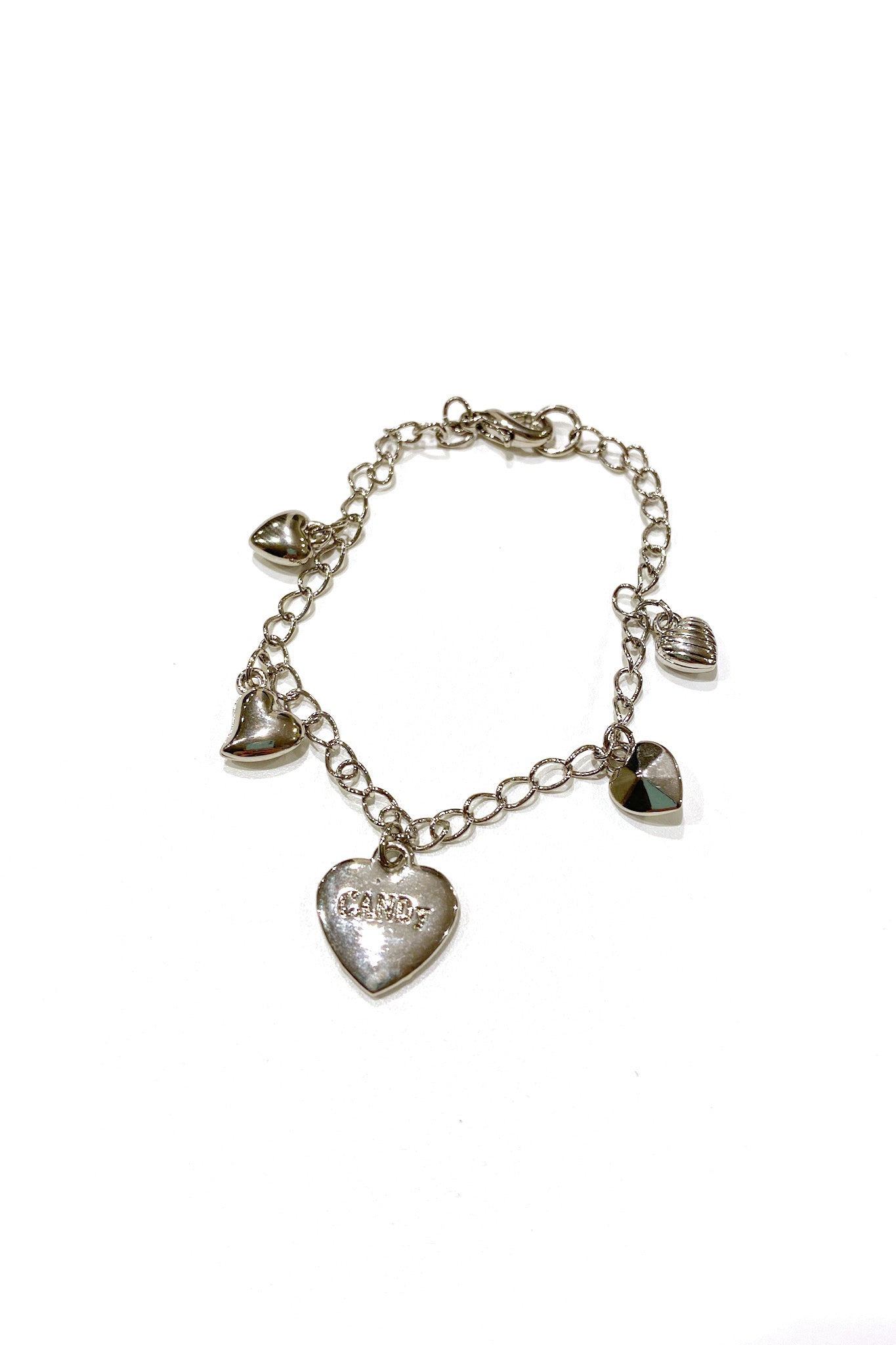 Vintage silver heart bracelet 愛の数だけ