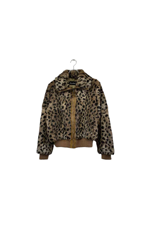 Recent Piece leopard fur jacket