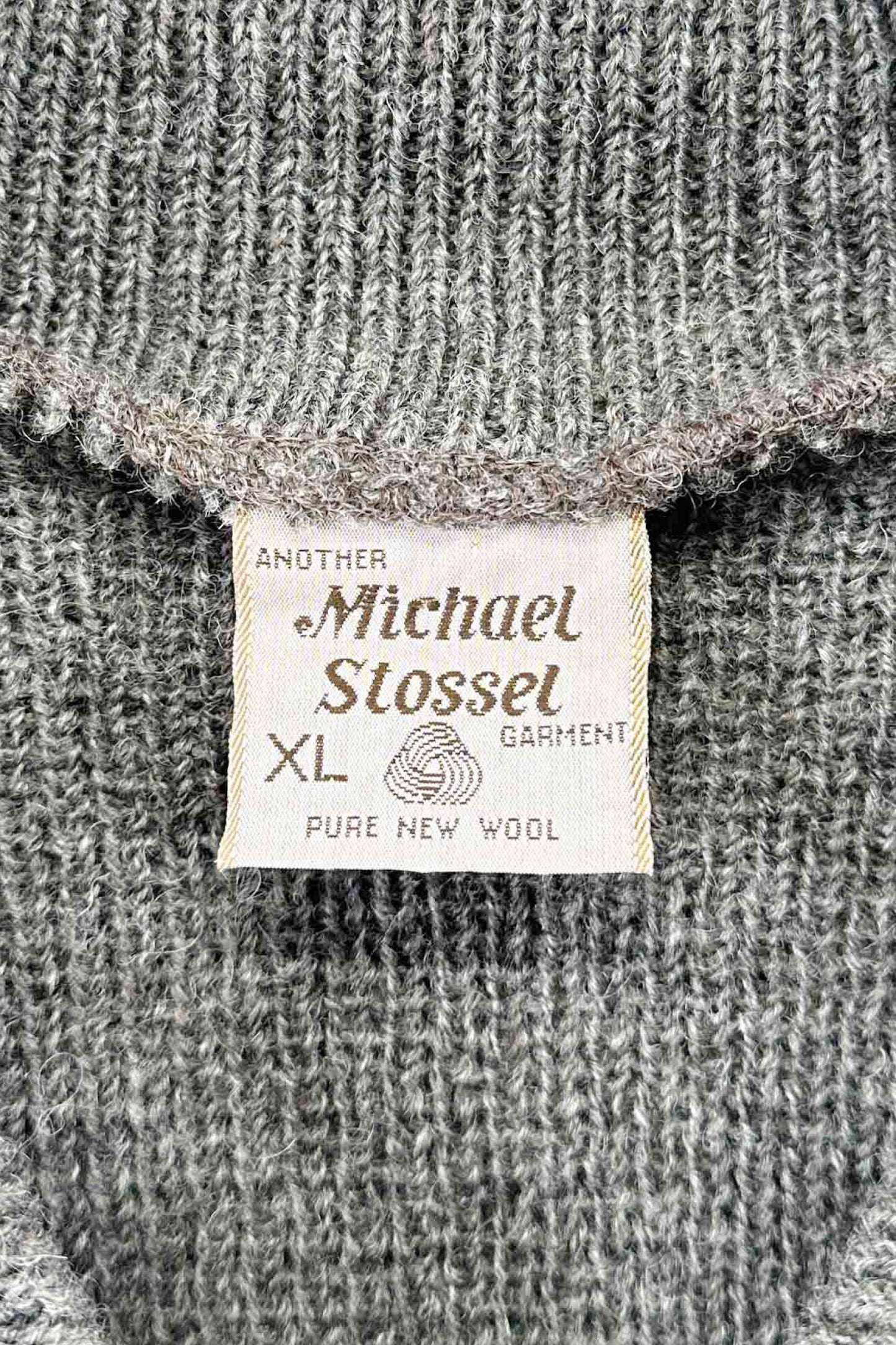 Made in NEW ZEALAND Michael Stossel zip up sweater