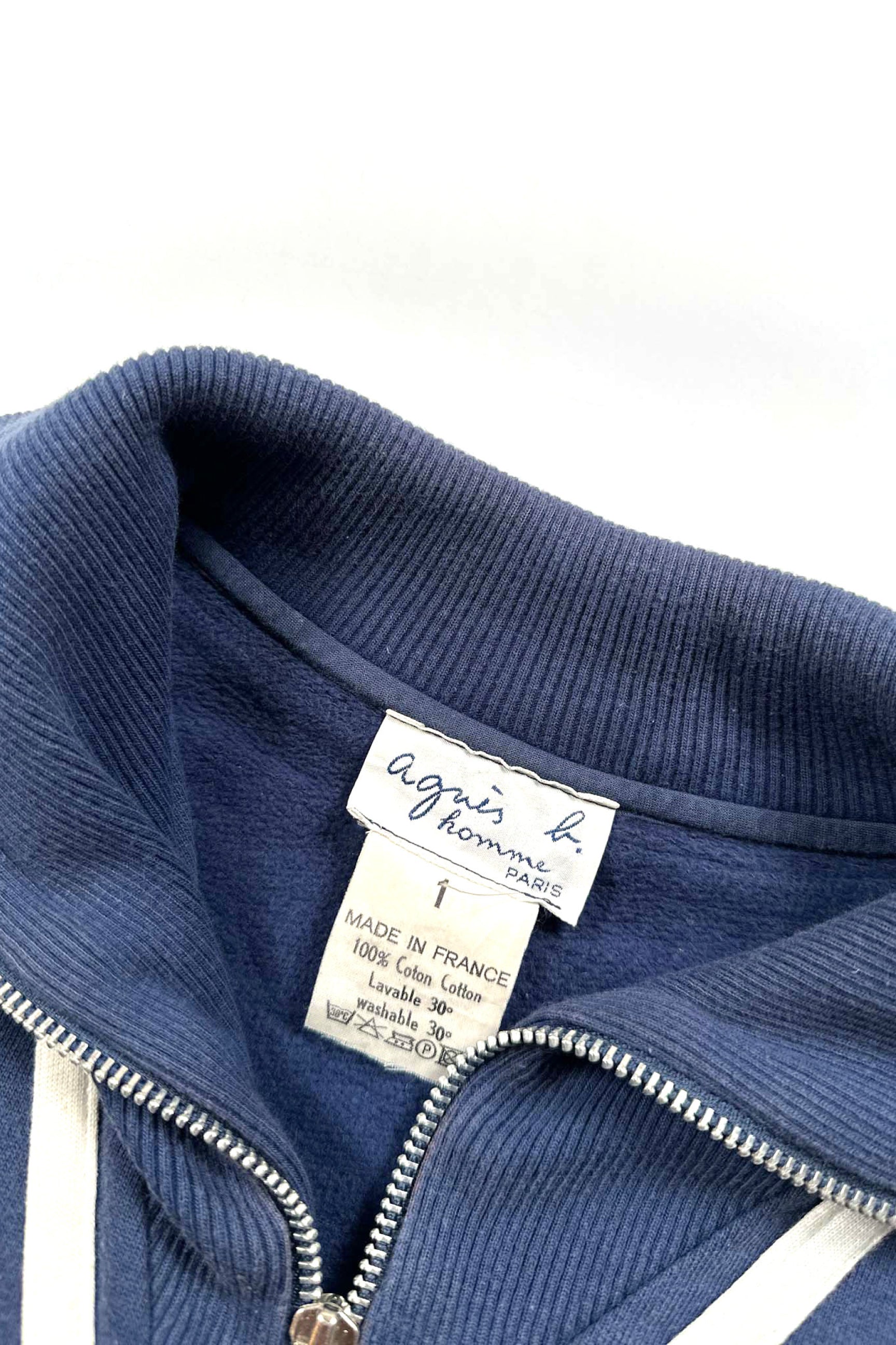 Made in FRANCE agnès b. homme zip-up sweat – ReSCOUNT STORE
